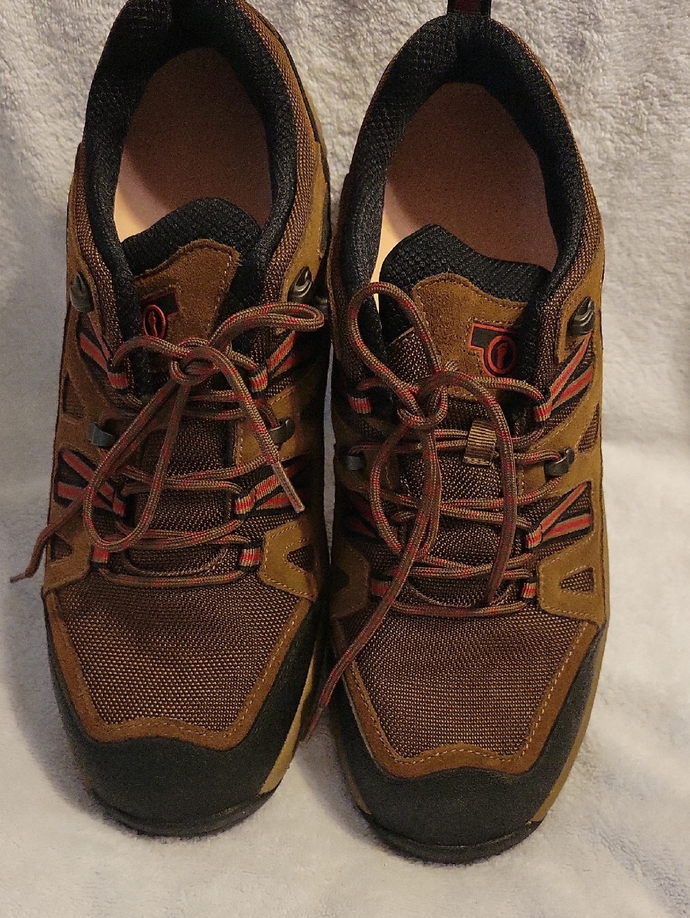 Men's Brown Orthofeet Outdoor Lace-Up Sneakers Size 13